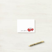 Persoonlijk Funny Fat Red Crab-notepad Post-it® Notes (Op bureau)