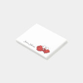 Persoonlijk Funny Fat Red Crab-notepad Post-it® Notes (Schuin)