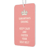 Persoonlijk Funny Girly houdt Calm Roze Rijden Luchtverfrisser (Links)