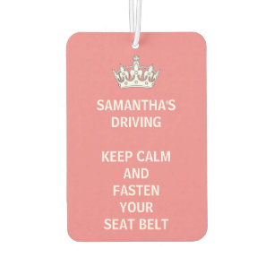 Persoonlijk Funny Girly houdt Calm Roze Rijden Luchtverfrisser