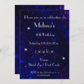 Persoonlijk Galaxy Feestje Kaart (Voorkant / Achterkant)