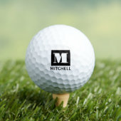 Persoonlijk gebold Initiaal Letter-monogram Golfballen (Insitu Shirt)