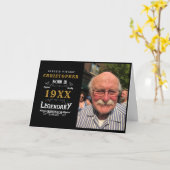 Persoonlijk geboortedag monogram Legendary Vader Kaart (Gele Bloem)