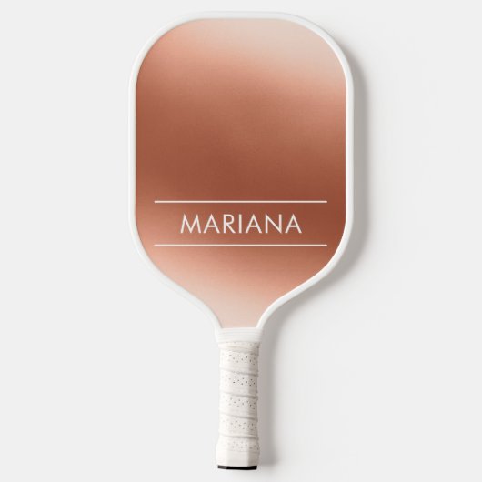 Persoonlijk Gebrandmerkte Chic Roze Gouden Pickleb Pickleball Paddle (Achterkant)