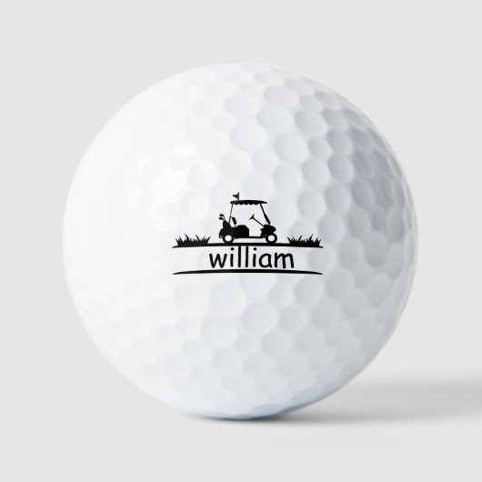 Persoonlijk gegraveerd golfcadeau golfballen (Voorkant)