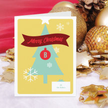 Persoonlijk Gegraveerde Kerst-Icoon Vouw Kerstkaar