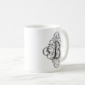 Persoonlijk Gegraveerde Monogram Versiering Koffiemok (Voorkant rechts)