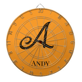 Persoonlijk Geïnitialiseerd Elegant Monogram Dartbord