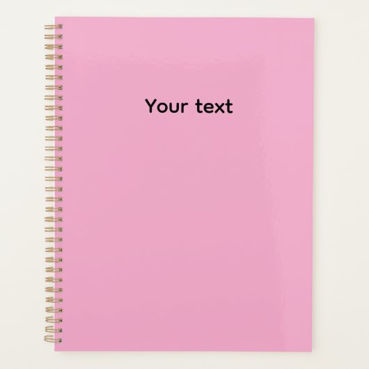 Persoonlijk Gekleurde Roze Planner (Voorkant)