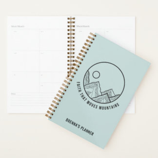 Persoonlijk geloof dat de bergen Christelijk bewee Planner