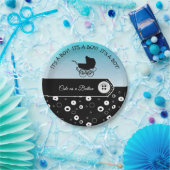 Persoonlijk geluid als Baby shower van de Button Papieren Bordje (Feest)