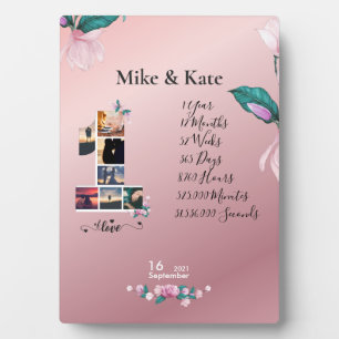 Persoonlijk gelukkig Jubileum met de collage van d Fotoplaat