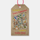 Persoonlijk gemaakt quilt-label cadeaulabel (Achterkant)