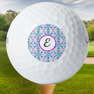 Persoonlijk gemerkte roze golfpatroon voor vrouwen golfballen