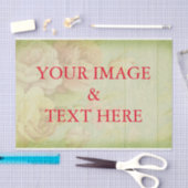 Persoonlijk Gepersonaliseerd u uw eigen fotoweefse Tissuepapier (Craft)