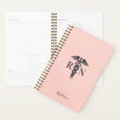 Persoonlijk geregistreerd verpleegkundige blush ro planner (Display)