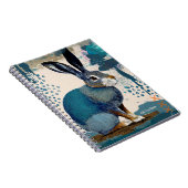 PERSOONLIJK GESCHENK - Blue Art Hare | Notitieboek (Rechterzijde)