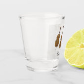 Persoonlijk geschenk cello shot glas (Links)