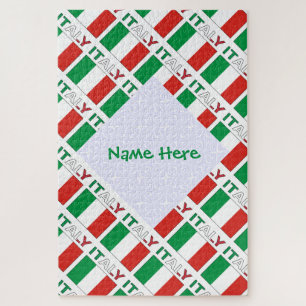Persoonlijk Geschenk Italiaanse Vlag Republiekdag Legpuzzel