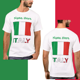Persoonlijk Geschenk Italiaanse Vlag Republiekdag T-shirt