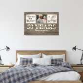 Persoonlijk geschenk voor 50-jarig jubileum voor o canvas afdruk (Insitu (Slaapkamer))