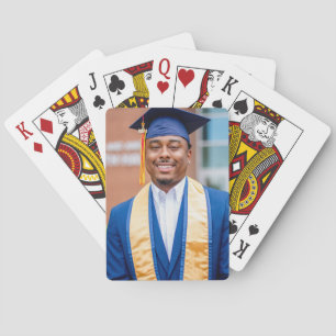 Persoonlijk geschenk voor afstudeerfoto als herinn pokerkaarten