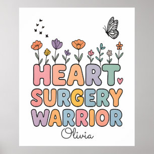 Persoonlijk Geschenk voor Hartchirurgie met Bloem Poster