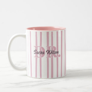 Persoonlijk geschenk voor medische professional tweekleurige koffiemok