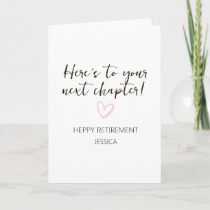 Persoonlijk geschenk voor pensionering volgend hoo kaart