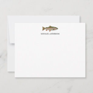 Persoonlijk Geschenk voor Visliefhebber – Forel Vi Notitiekaartje
