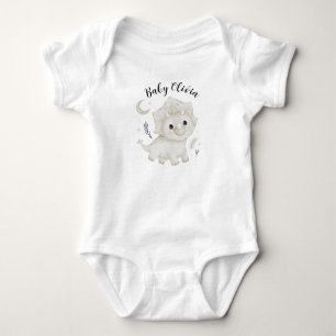 Persoonlijk getekende dinosaurus baby body romper