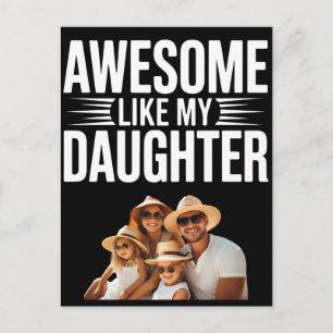 Persoonlijk Geweldig Zoals Mijn Dochter Familie Tr Briefkaart