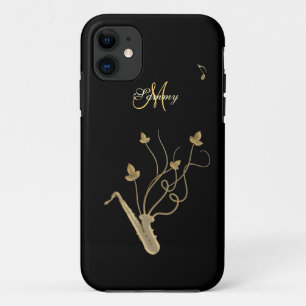 Persoonlijk Gold Saxophone iPhone 5 Hoesje