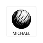 Persoonlijk Golf Ball Rubberstempel (Afrduk)