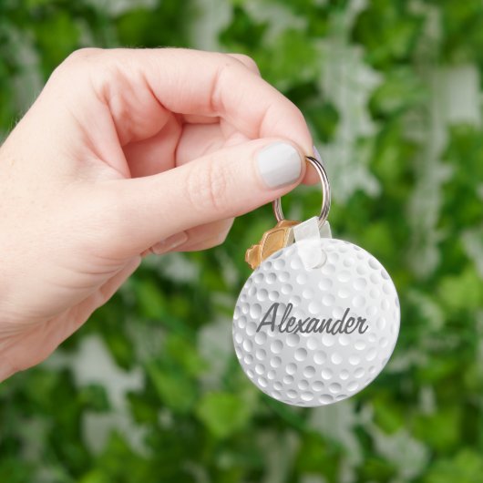 Persoonlijk Golf Ball Sleutelhanger (Hand)