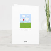 Persoonlijk Golf Birthday Kaart (Achterkant)