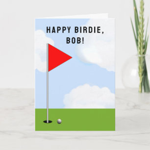 Persoonlijk Golf Birthday Kaart
