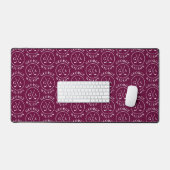 Persoonlijk Golf Monogram Bordeaux Aangepaste Naam Bureaumat (Keyboard & Muis)