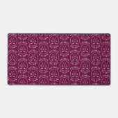 Persoonlijk Golf Monogram Bordeaux Aangepaste Naam Bureaumat (Voorkant)