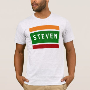Persoonlijk Golf Naam Retro Benzinepomp Label T-shirt