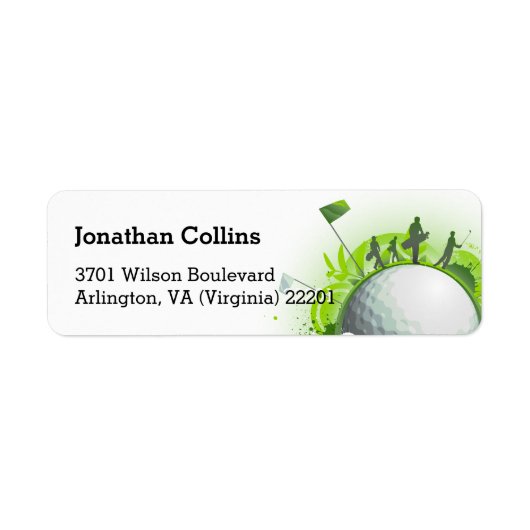 Persoonlijk Golf | Sport Etiket (Voorkant)