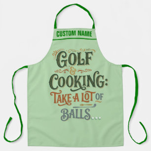 Persoonlijk golf thema schort - koken BBQ cadeau
