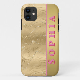 Persoonlijk gouden ontwerp voor speciale gelegenhe iPhone 11 hoesje