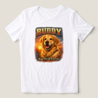 Persoonlijk gouden retriever T-shirt in bootleg-st