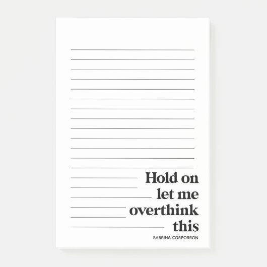 Persoonlijk grappig, laat me dit overdenken post-it® notes (Voorkant)