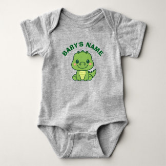 Persoonlijk Grappige Alligator Baby Bodysuit