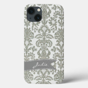 Persoonlijk Grijze Damask iPhone 6 Hoesje