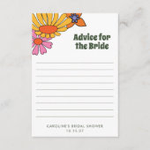 Persoonlijk groovy bloemadvies voor de bruid advieskaart (Voorkant)