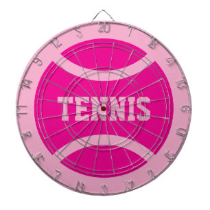 Persoonlijk grote roze tennisbal dartbord spel
