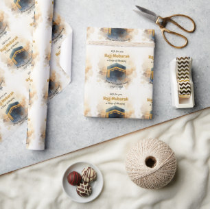 Persoonlijk Hajj Mubarak cadeau voor Hajj Cadeaupapier